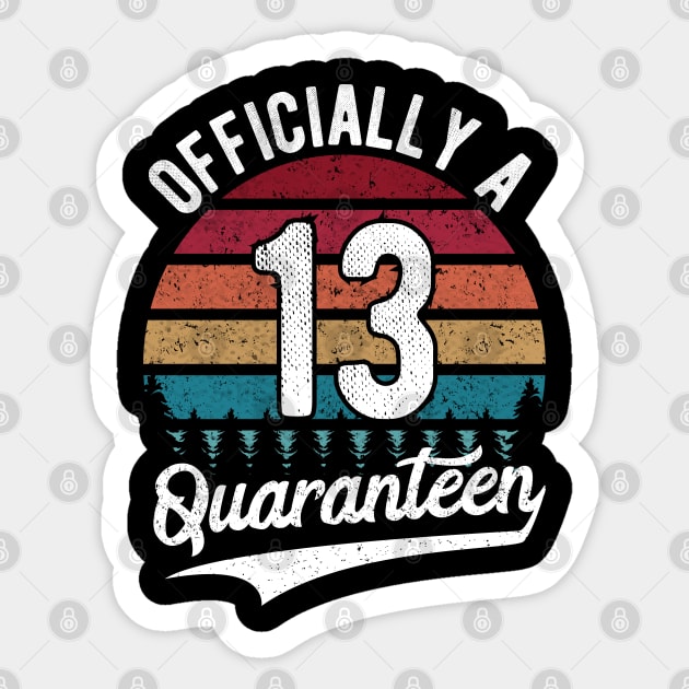 13th Birthday Officially a Quaranteen Teenager 13 Years Old Gift Sticker by BioLite